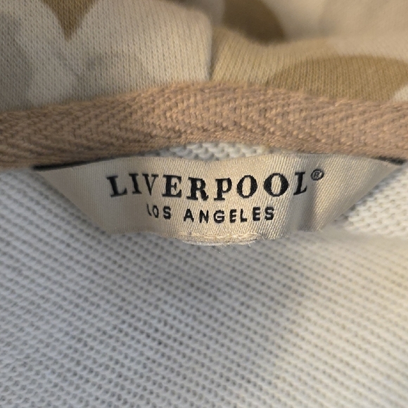 Liverpool Cream and Tan Floral Hoodie - Picture 5 of 5